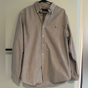 Polo by Ralph Lauren Men's Gray Button Down Shirt